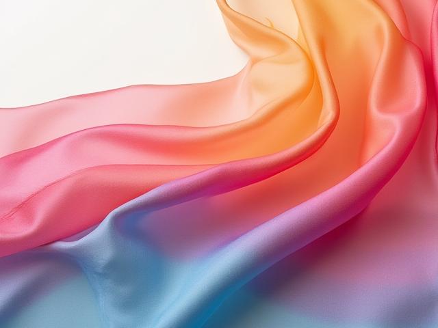 Écharpe en soie teinte à la main avec dégradés de couleurs