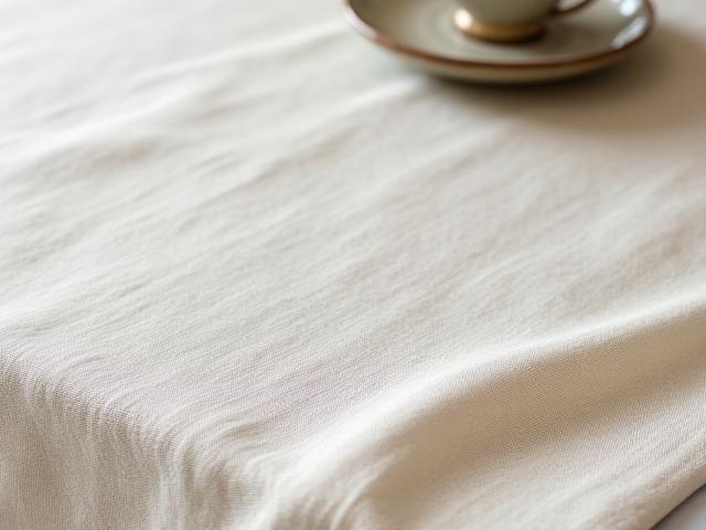 Nappe en lin tissée avec des motifs subtils